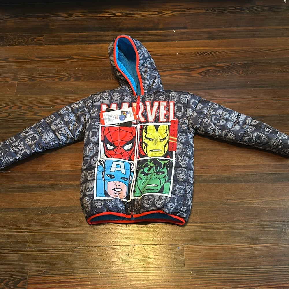 Reversible Boys Marvel Coat - never worn - tags on